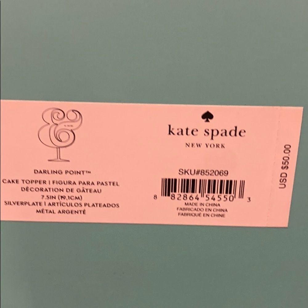 NIB Kate Spade Darling Point Cake Topper - Picture 4 of 4